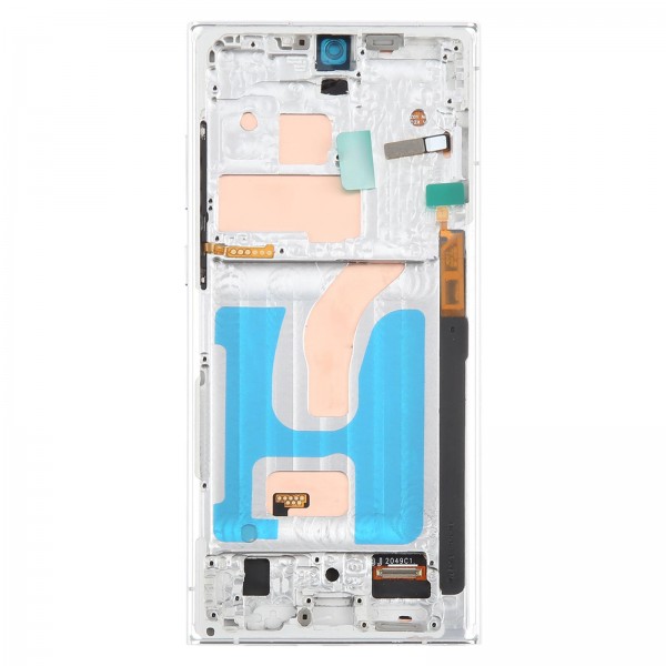 For Samsung Galaxy S22 Ultra SM-S908B 6.72 inch TFT LCD Screen Digitizer Full Assembly with Frame, Not Supporting Fingerprint Identification (Silver)