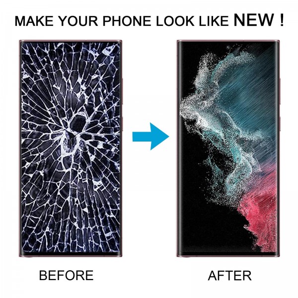 For Samsung Galaxy S22 Ultra SM-S908B 6.72 inch TFT LCD Screen Digitizer Full Assembly with Frame, Not Supporting Fingerprint Identification (Silver)