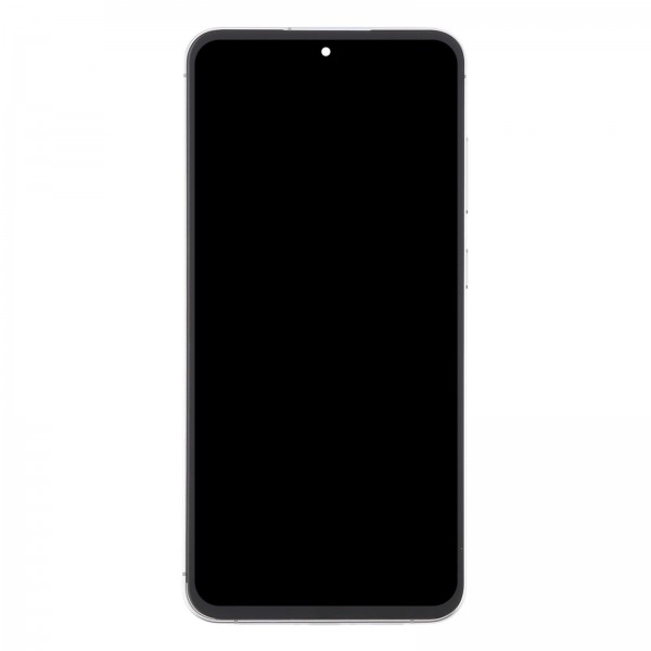 For Samsung Galaxy S24 FE SM-S721B OLED LCD Screen Digitizer Full Assembly with Frame (Silver)