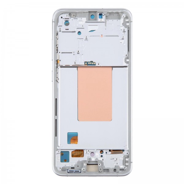 For Samsung Galaxy S24 FE SM-S721B OLED LCD Screen Digitizer Full Assembly with Frame (Silver)