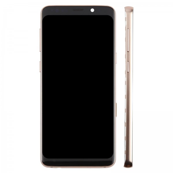 For Samsung Galaxy S9 SM-G960F 5.7 inch TFT LCD Screen Digitizer Full Assembly with Frame (Gold)