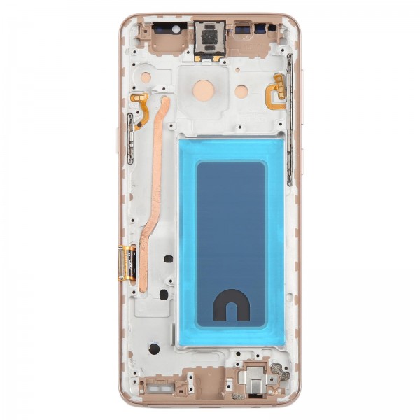 For Samsung Galaxy S9 SM-G960F 5.7 inch TFT LCD Screen Digitizer Full Assembly with Frame (Gold)