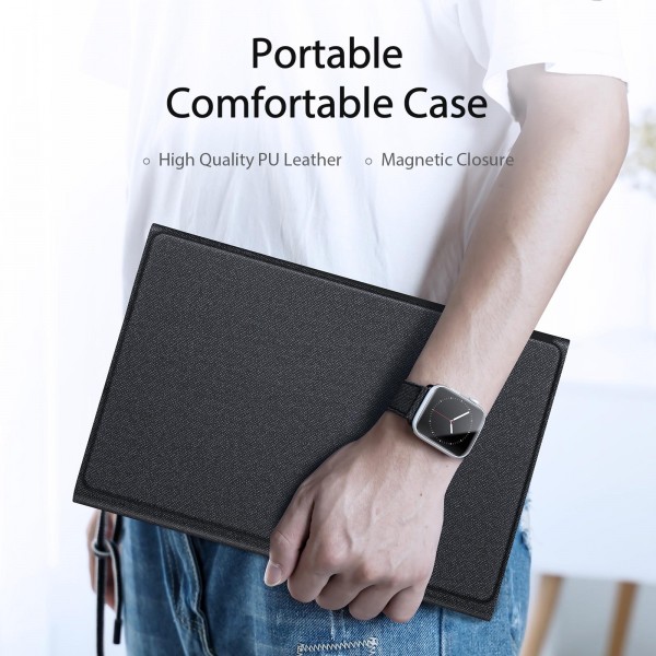 For Samsung Galaxy Tab A11+ / A9+ DUX DUCIS TK Series Wireless Bluetooth Keyboard Tablet Case(Black)