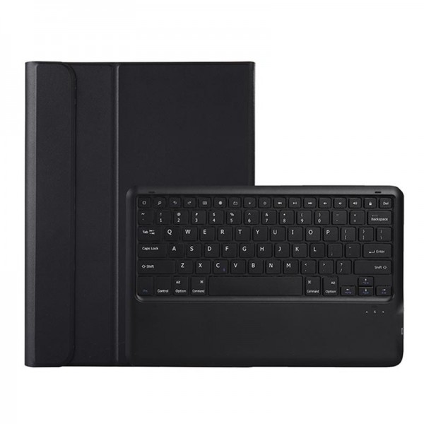 For Samsung Galaxy Tab S10 FE+ A820B Pen Slot Detachable Bluetooth Keyboard Leather Tablet Case(Black)