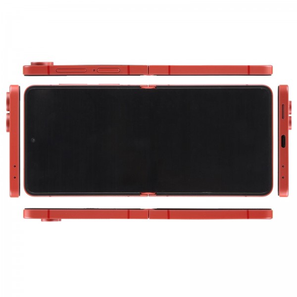 For Samsung Galaxy Z Flip7 Black Screen Non-Working Fake Dummy Display Model (Red)