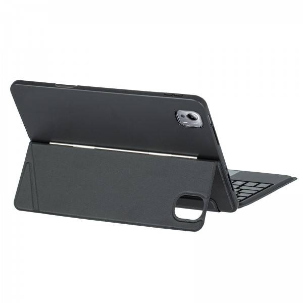 For Xiaomi Pad 7S Pro 12.5 Detachable Backlit Bluetooth Keyboard Leather Case with Touchpad(Black)