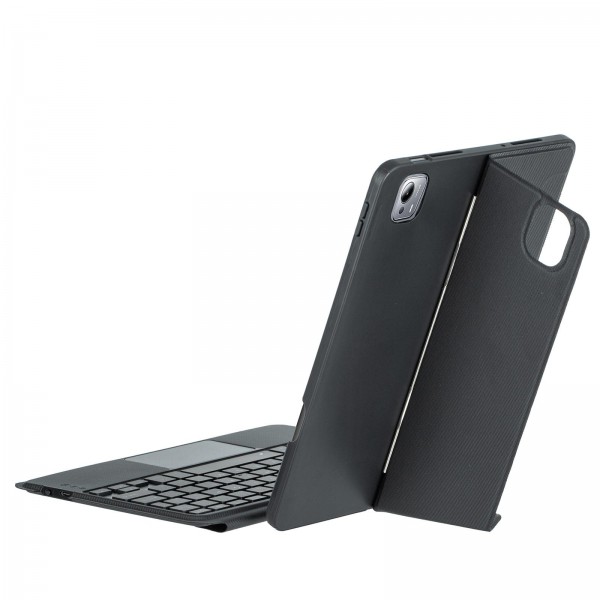 For Xiaomi Pad 7S Pro 12.5 Detachable Backlit Bluetooth Keyboard Leather Case with Touchpad(Black)