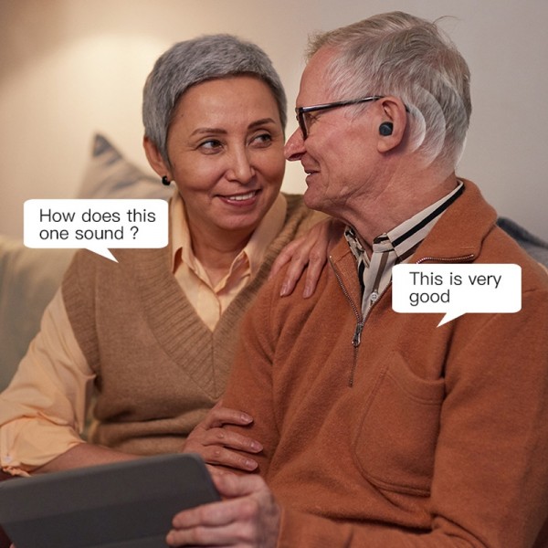 GM-903 Bluetooth Dual Host Digital Hearing Aids LCD Display Elderly Sound Amplifier(Black)