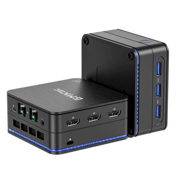 GMK KB7 Windows 11 Pro Mini PC, 16GB+512G, Intel Pentium Silver N6005 Quad Core, Support WiFi & BT(EU Plug)