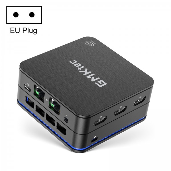 GMK KB7 Windows 11 Pro Mini PC, 16GB+512G, Intel Pentium Silver N6005 Quad Core, Support WiFi & BT(EU Plug)