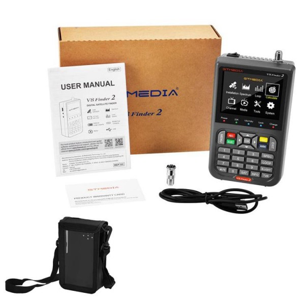GTMedia Full HD Digital Satellite Finder With 3.5 Inch LCD Screen(With Bag)