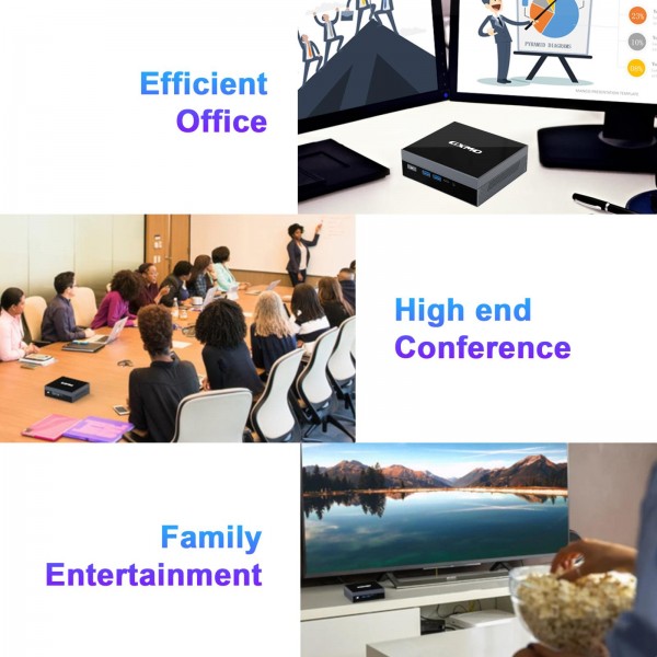 GXMO GX59 Windows 11 Mini PC, 16GB+512GB, Intel 12th Gen Celeron N5095 Quad-Core Processor(EU Plug)