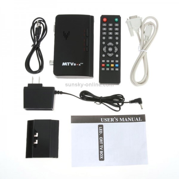 Global Mini LCD TV Receiver Box Digital Computer VGA TV Programs Tuner Receiver Dongle Monitor, Model: 775