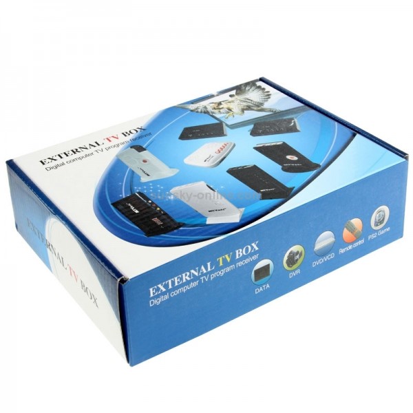 Global Mini LCD TV Receiver Box Digital Computer VGA TV Programs Tuner Receiver Dongle Monitor, Model: 775