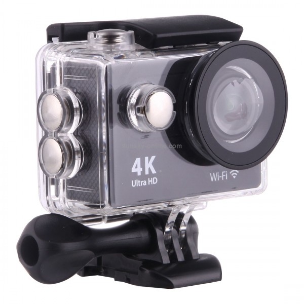 H9 4K Ultra HD1080P 12MP 2 inch LCD Screen WiFi Sports Camera, 170 Degrees Wide Angle Lens, 30m Waterproof(Black)