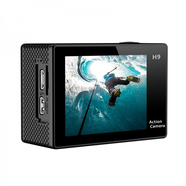 H9 4K Ultra HD1080P 12MP 2 inch LCD Screen WiFi Sports Camera, 170 Degrees Wide Angle Lens, 30m Waterproof(Black)