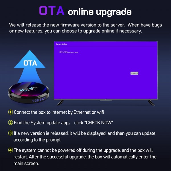 H96 Max 8K Ultra HD Smart TV Box Android 13.0 Media Player with Remote Control, RK3528 Quad-Core, 4GB+64GB(AU Plug)