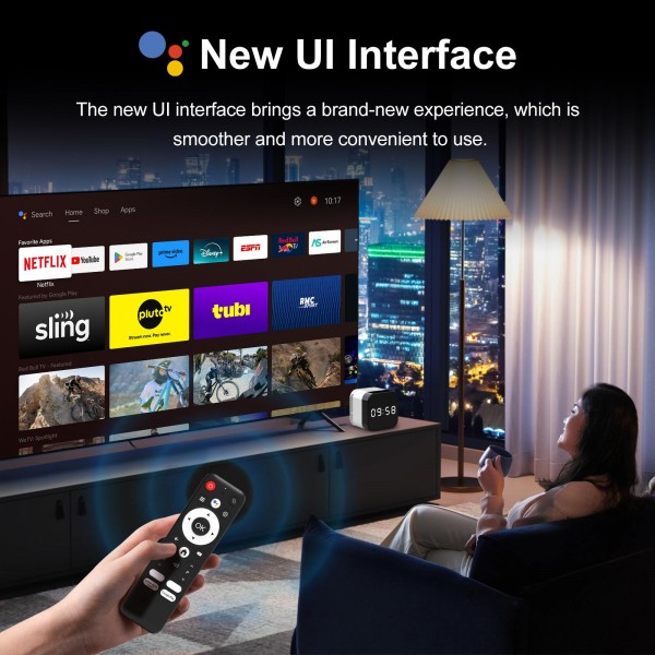 H96Max 8K UHD Android 14 Smart TV Box with Remote Control, 2GB+16GB, Allwinner H728 Octa-Core(EU Plug)