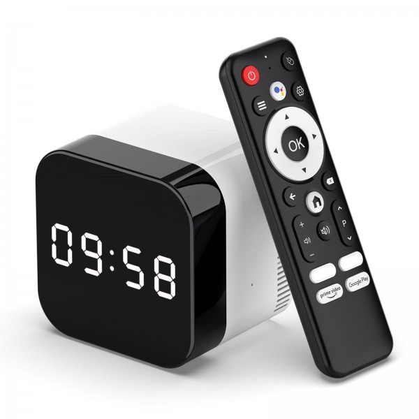 H96Max 8K UHD Android 14 Smart TV Box with Remote Control, 2GB+16GB, Allwinner H728 Octa-Core(EU Plug)