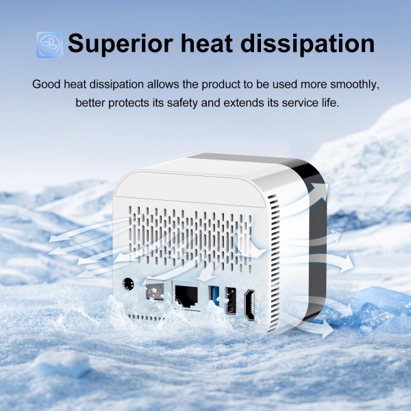 H96Max 8K UHD Android 14 Smart TV Box with Remote Control, 2GB+16GB, Allwinner H728 Octa-Core(EU Plug)