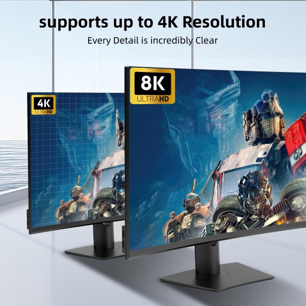 HD31 3 In 1 Out HDMI Switch 8K 60Hz / 4K 120Hz Computer HD Conversion