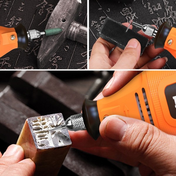 HILDA Power Grinder And Brush Sharpener Set Sharpening Tool Set, EU Plug, Model: With Soft Shaft