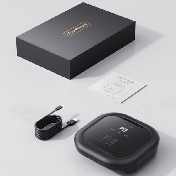 HOSK XT-01 UV Pet Air Purifier Household Deodorant Ozone Generator, Size: USB Plug(White)