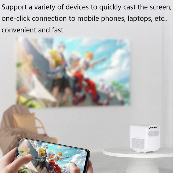 HP10 Home Keystone Correction Smart HD 4K Projector, Plug Type:US Plug(Smart Version)