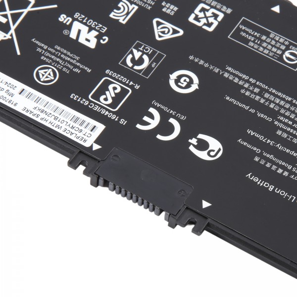 HT03XL 3470mAh Li-ion Battery For HP Pavilion 15-DA 15-DB 15-DW 15-CS 15-DY 17-by 17-CA 14-CE 14-CF 14-DF 14-DQ 14-DK L11119-855