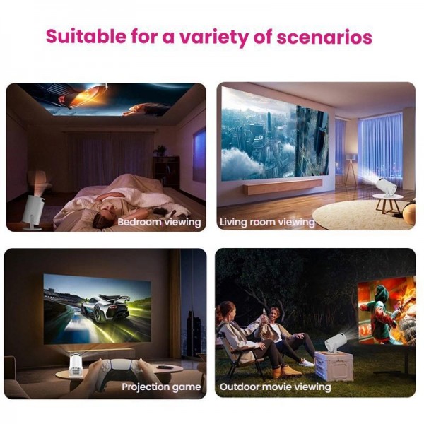 HY200 Home 1080P Projector Mini HD Smart WiFi Projector US Plug