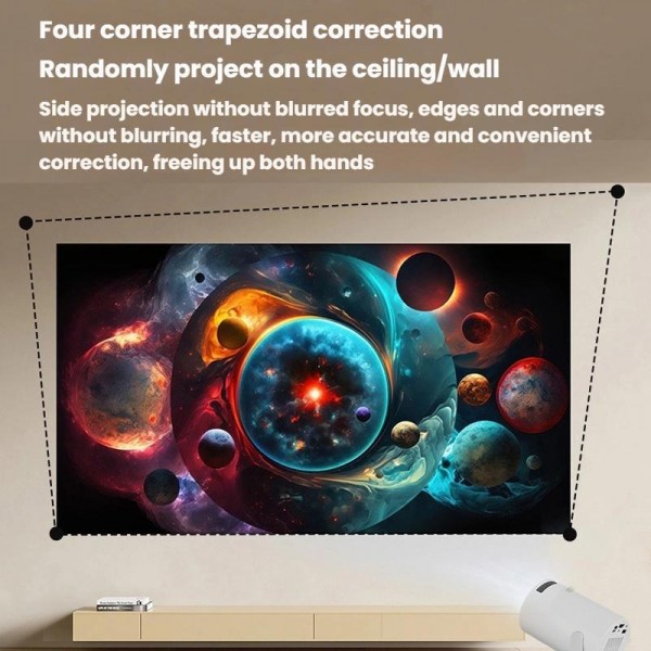 HY200 Home 1080P Projector Mini HD Smart WiFi Projector US Plug