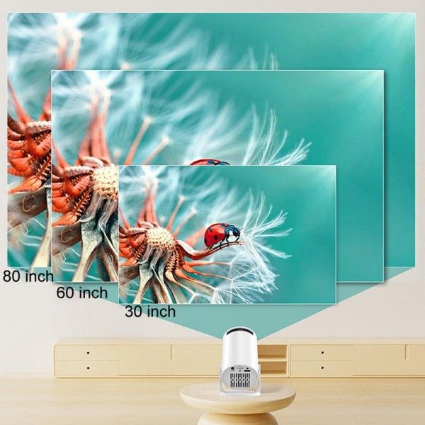 HY200 Home 1080P Projector Mini HD Smart WiFi Projector US Plug