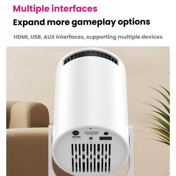HY200 Home 1080P Projector Mini HD Smart WiFi Projector US Plug