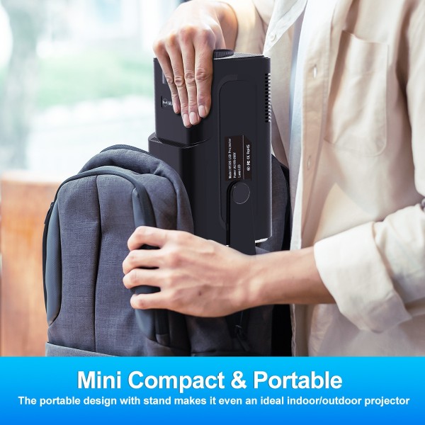 HY320 1080P 390ANSI 4K Android 11 Projector With Wifi 6 Bluetooth 5.0 Support Miracast / Airplay / DLNA US Plug