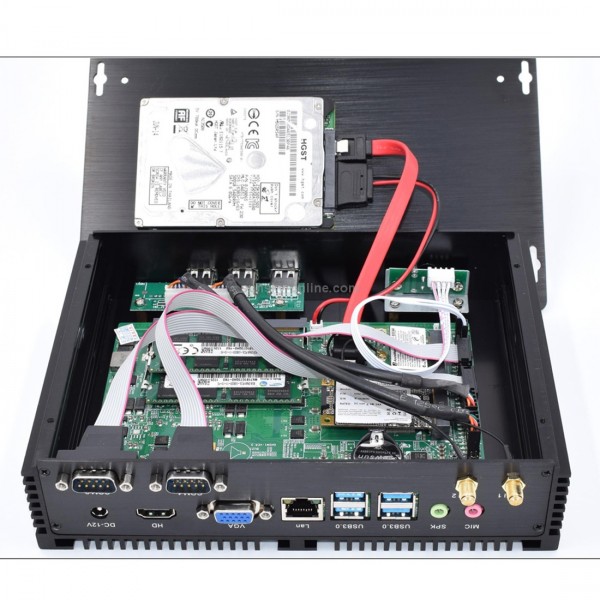 HYSTOU FMP04 i5 7200U Mini PC, Intel Core i5 7200U Processor Dual Core up to 3.1GHz, RAM: 4GB, ROM: 128GB, Support Windows 7 / 8 / 10 / Linux OS