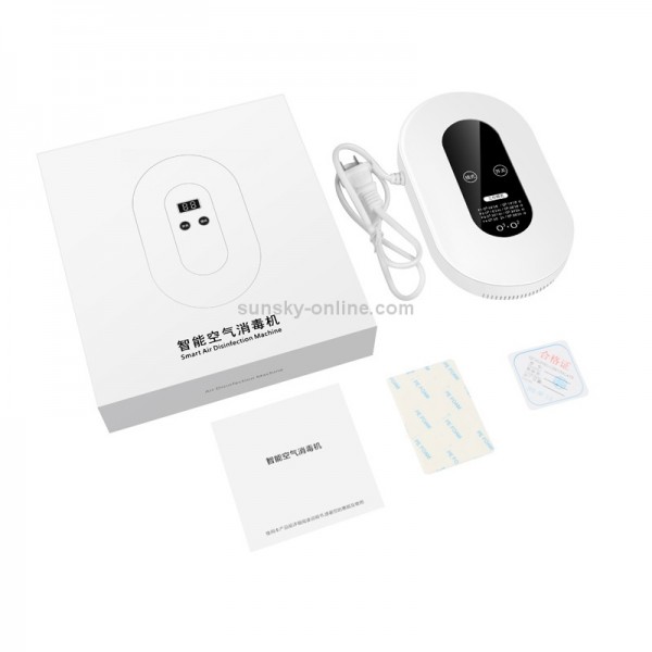 Home Smart Air Disinfection Machine Ozone Disinfection Sterilization Deodorization Negative Ion Air Purifier(US Plug)