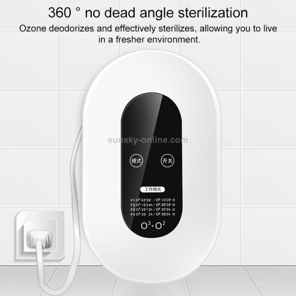 Home Smart Air Disinfection Machine Ozone Disinfection Sterilization Deodorization Negative Ion Air Purifier(US Plug)