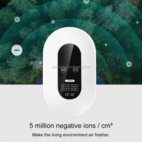 Home Smart Air Disinfection Machine Ozone Disinfection Sterilization Deodorization Negative Ion Air Purifier(US Plug)