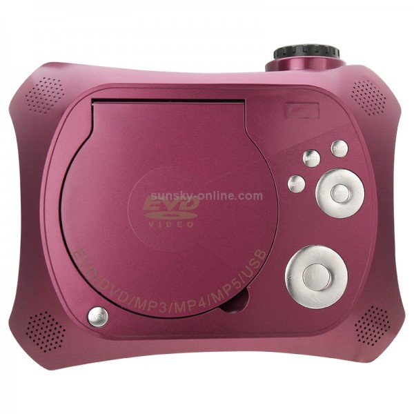 Home Theater Portable DVD Projector with TV Receiver Function (PAL / NTSC / SECAM), AV IN / OUT and Game Function, Support SD / MMC Card / USB Flash Disk(EU Plug)