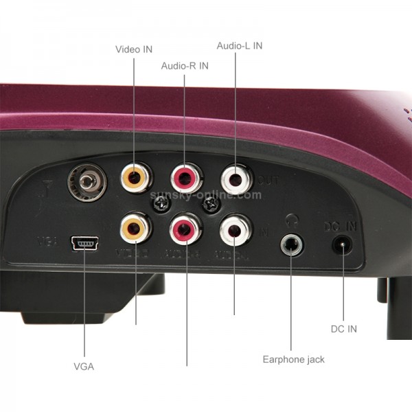 Home Theater Portable DVD Projector with TV Receiver Function (PAL / NTSC / SECAM), AV IN / OUT and Game Function, Support SD / MMC Card / USB Flash Disk(EU Plug)