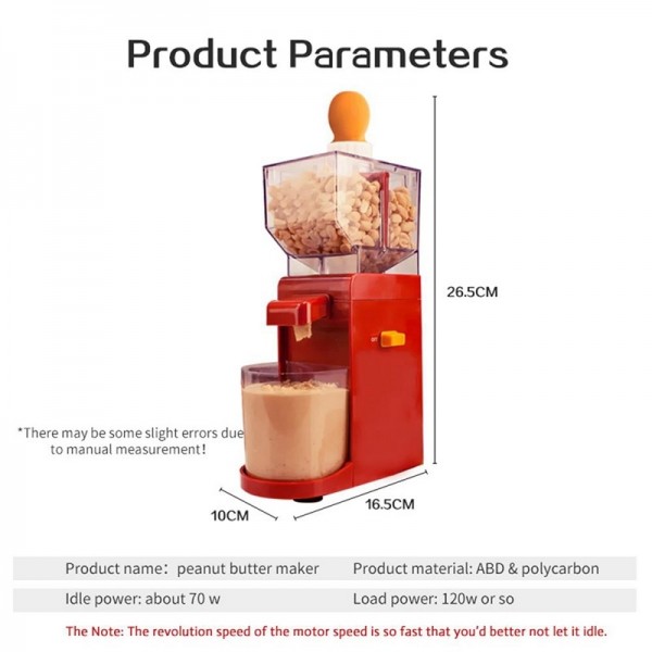 Household Electric Peanut Butter Machine Small Cooking Grinder(UK Plug)