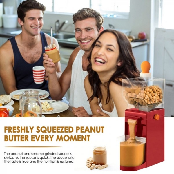 Household Electric Peanut Butter Machine Small Cooking Grinder(UK Plug)