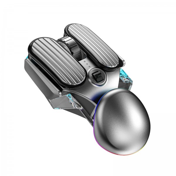 IMICE T800 Rechargeable Bluetooth Dual Mode Wireless Gaming Mice RGB Lighting Plating Mouse(Black)