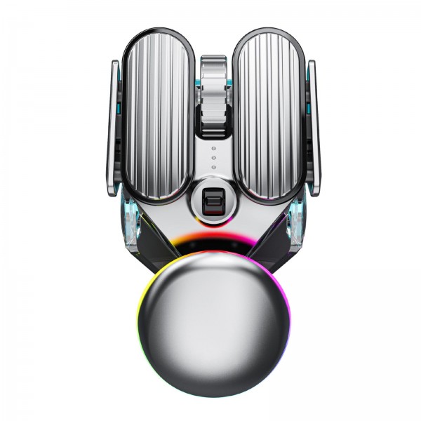 IMICE T800 Rechargeable Bluetooth Dual Mode Wireless Gaming Mice RGB Lighting Plating Mouse(Black)