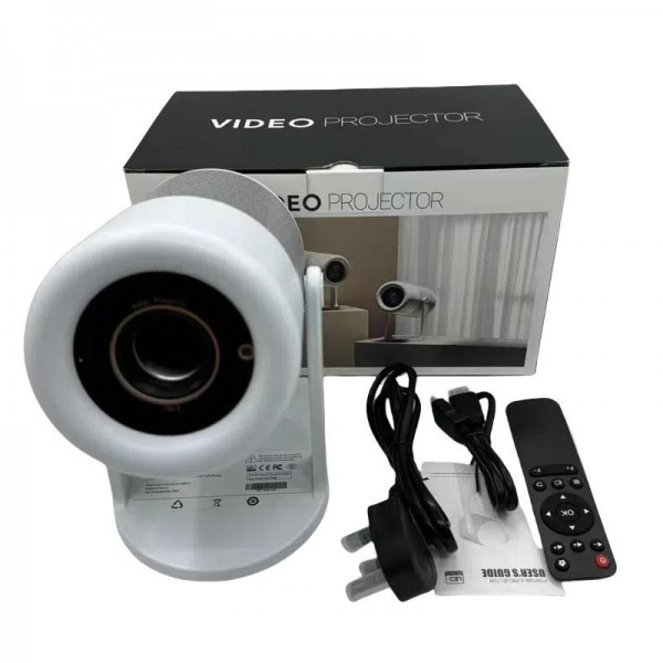 J1 1280 X 720P Projector WiFi 6 Android 11 System Supports Mirroring Screen EU Plug