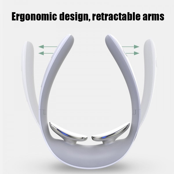 JKP LG-A3 Cervical Vertebra Massager Mini Folding  Meridian Neck Protection Physiotherapy, Size: 159x129x61.5 mm(Gray)