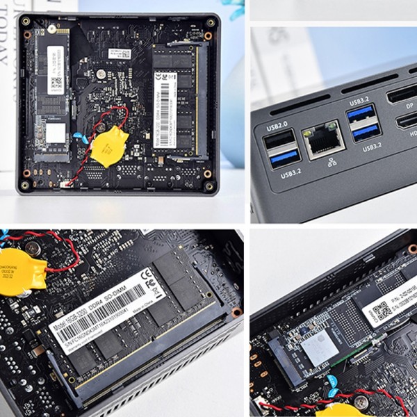 Jumper N305Hi Mini PC, Intel Alder Lake-N i3-N305 Octa-core 3.8GHz, RAM: 16GB, ROM: 512GB(EU Plug)