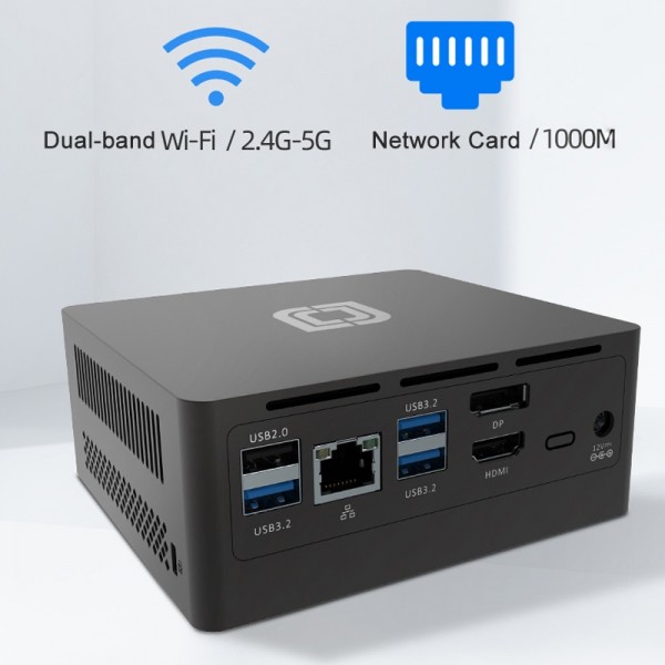 Jumper N305Hi Mini PC, Intel Alder Lake-N i3-N305 Octa-core 3.8GHz, RAM: 16GB, ROM: 512GB(EU Plug)