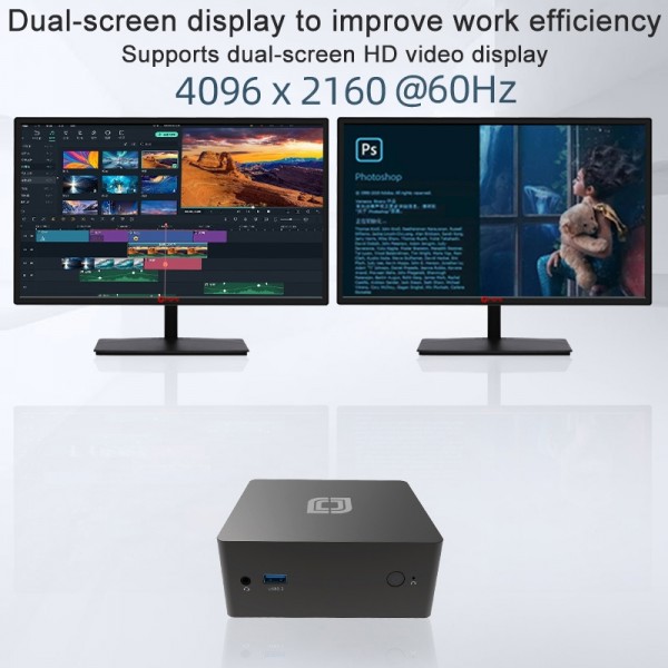 Jumper N305Hi Mini PC, Intel Alder Lake-N i3-N305 Octa-core 3.8GHz, RAM: 16GB, ROM: 512GB(EU Plug)