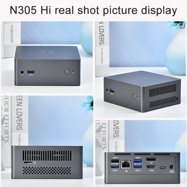 Jumper N305Hi Mini PC, Intel Alder Lake-N i3-N305 Octa-core 3.8GHz, RAM: 16GB, ROM: 512GB(EU Plug)